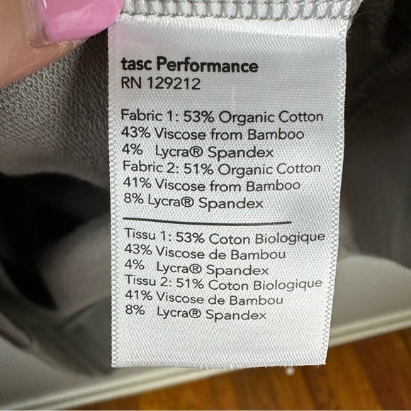 Tasc Cloud French Terry Quarter Zip 1/4 Pullover Gray Mens Large Golf Organic - Picture 10 of 11